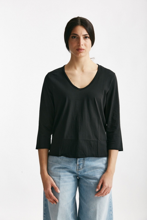 T-shirt in cotone LIO nero