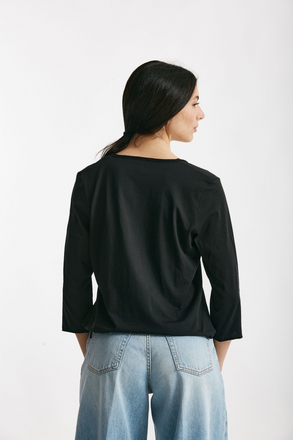 T-shirt in cotone LIO nero