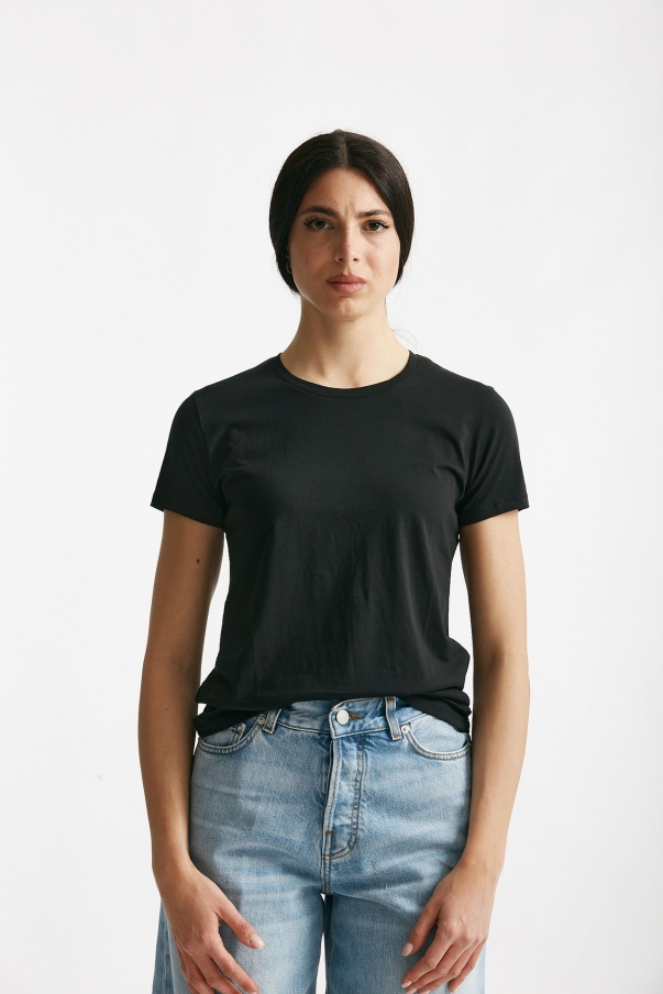 T-shirt basic girocollo MARIBEL nero