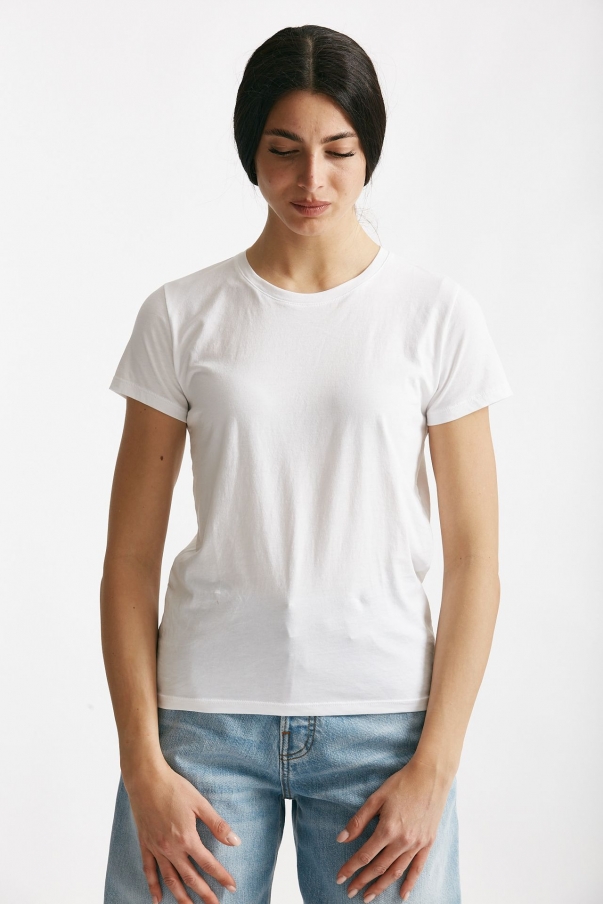 T-shirt basic girocollo MARIBEL bianco