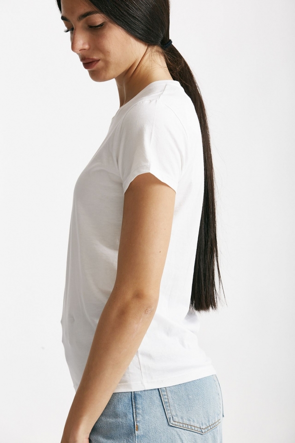 T-shirt basic girocollo MARIBEL bianco