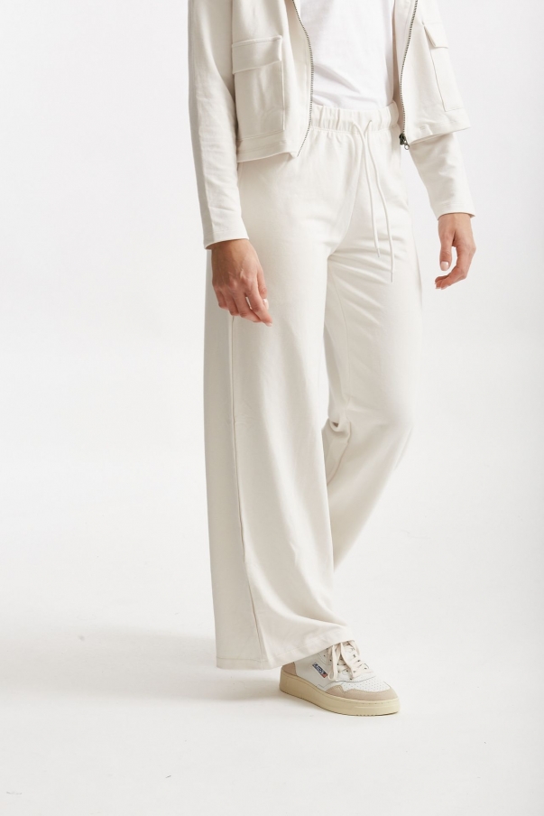 Pantalone tuta leggero panna