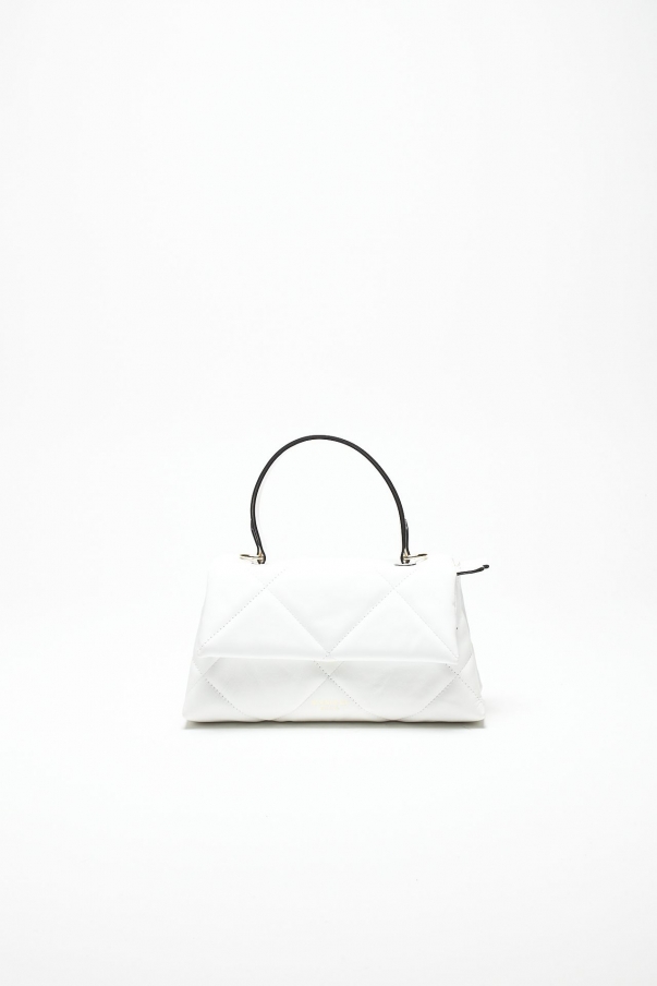 Borsa trapuntata DEMETRA in pelle bianco