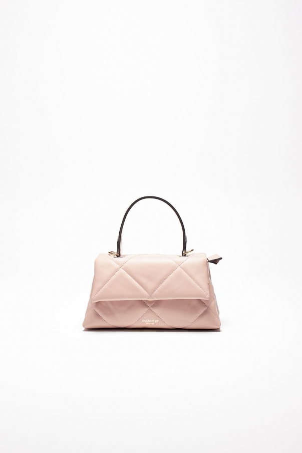 Borsa trapuntata DEMETRA in pelle cipria