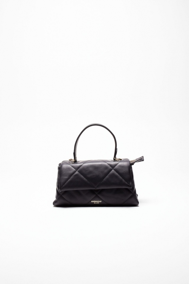 Borsa trapuntata DEMETRA in pelle nero