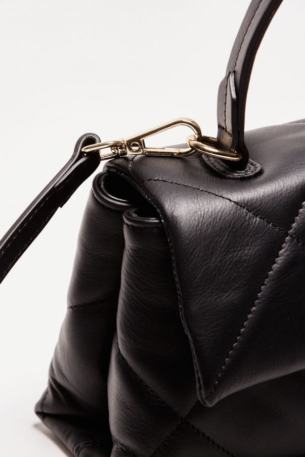 Borsa trapuntata DEMETRA in pelle nero