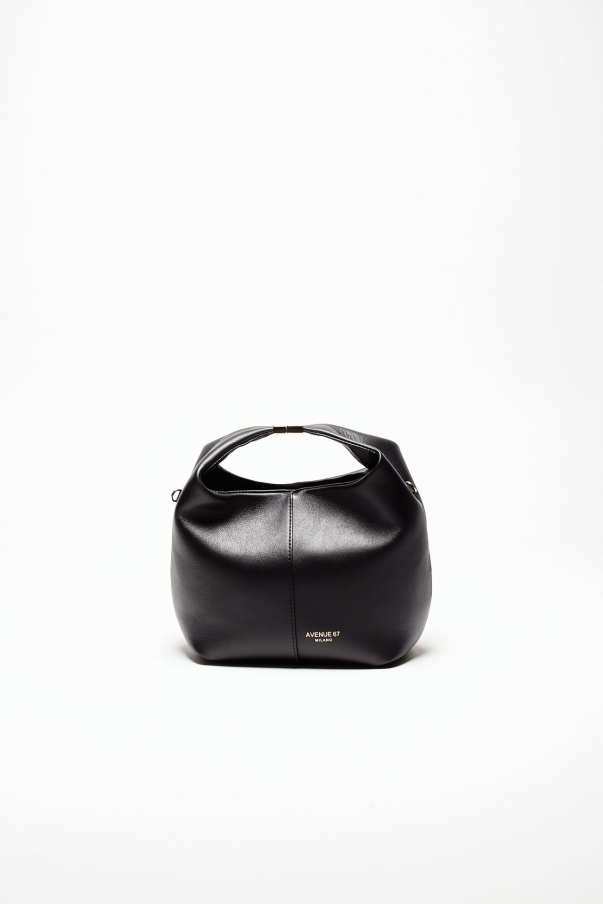 Borsa morbida MORGANA in pelle sauvage nero