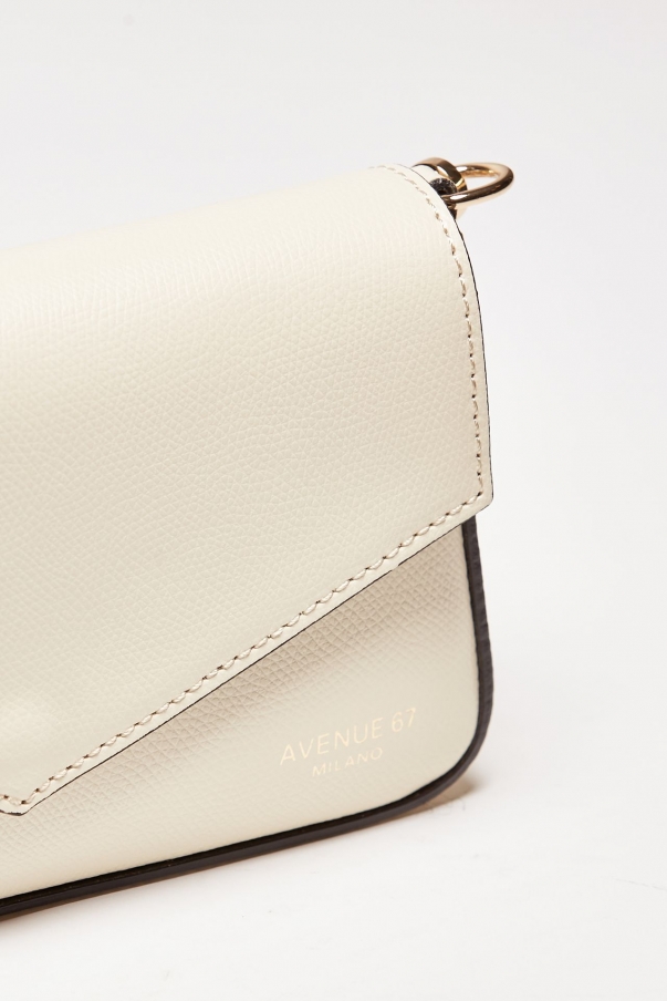 Mini bag  in pelle LEONOR panna