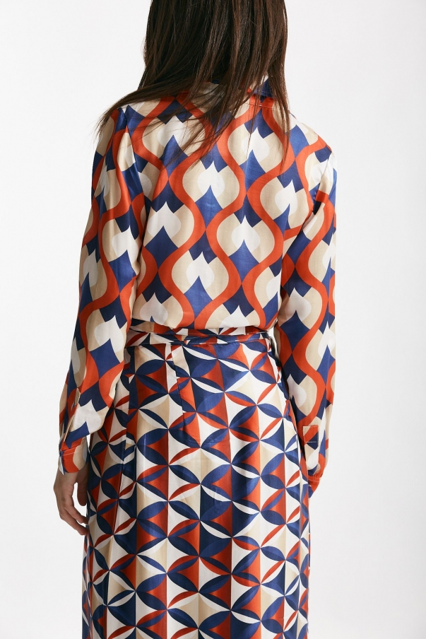 Camicia in fantasia fantasia geometrica