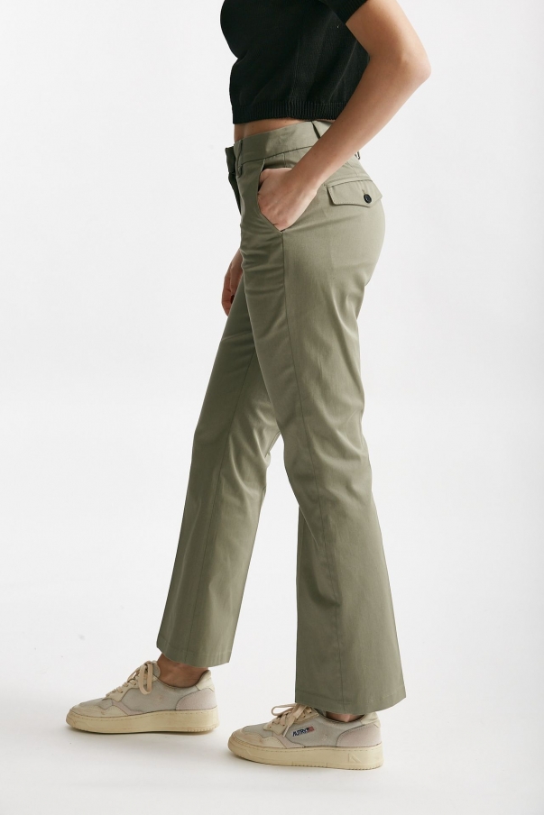 Pantalone in cotone JETTIS verde chiaro