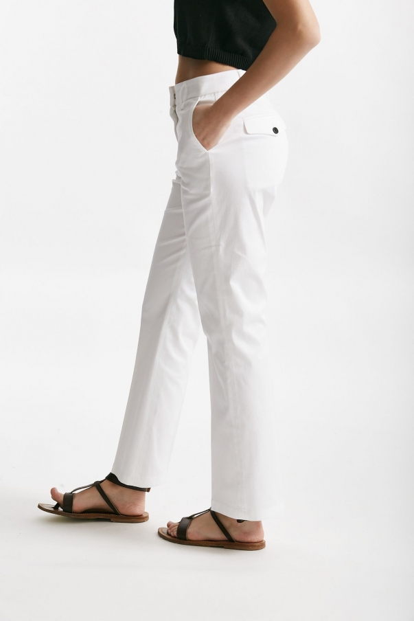 Pantalone in cotone JETTIS bianco
