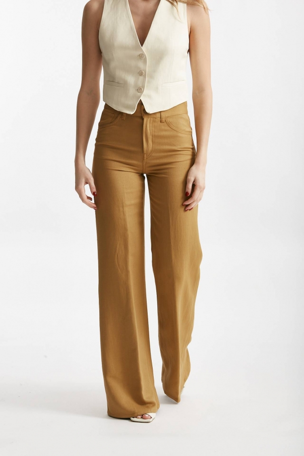 Jeans palazzo AMBER cammello
