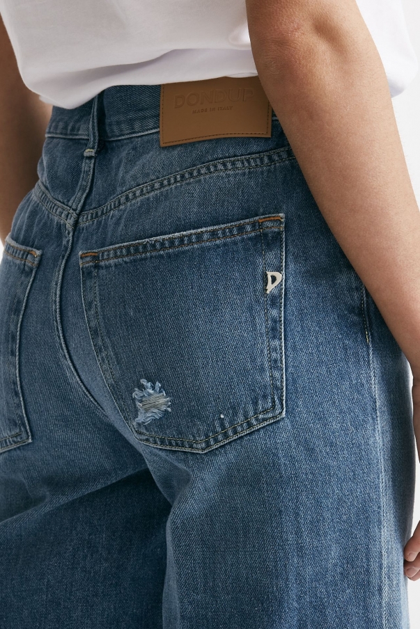 Bermuda in jeans vita regolare
