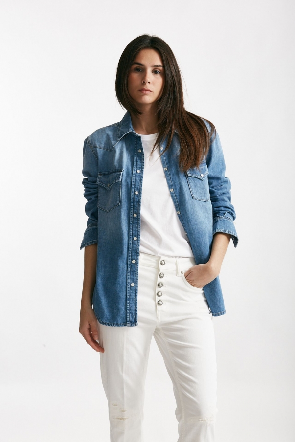 Camicia in denim over
