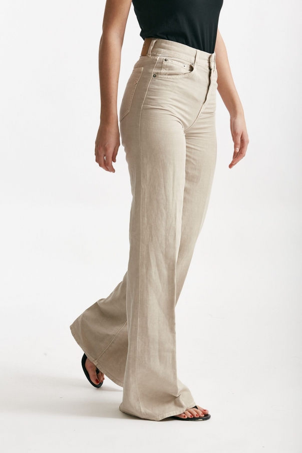 Pantalone palazzo AMBER beige