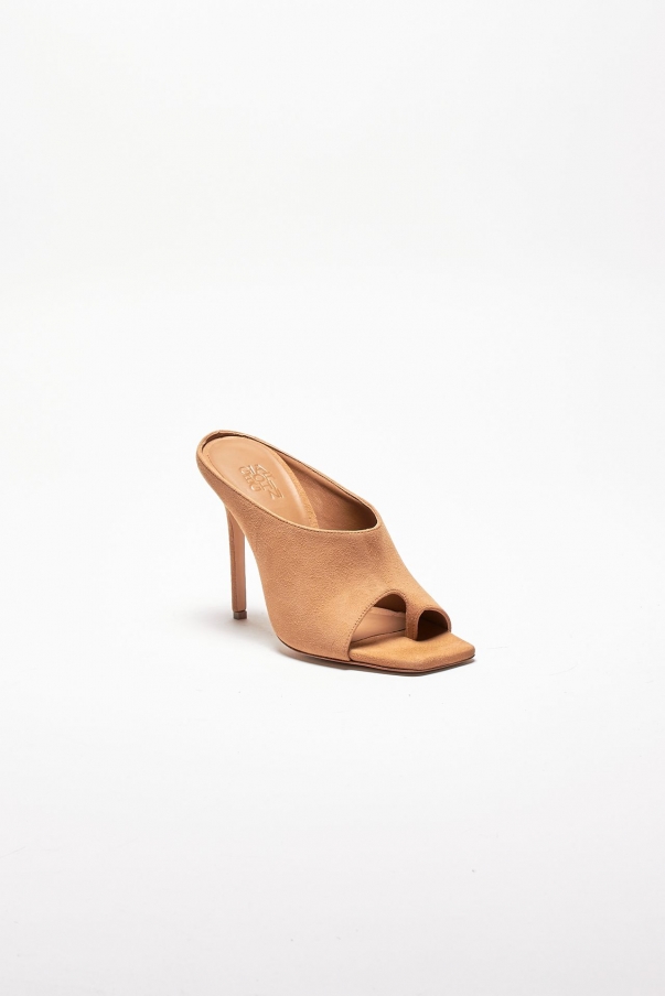 Mules KEIRA in suede cammello 