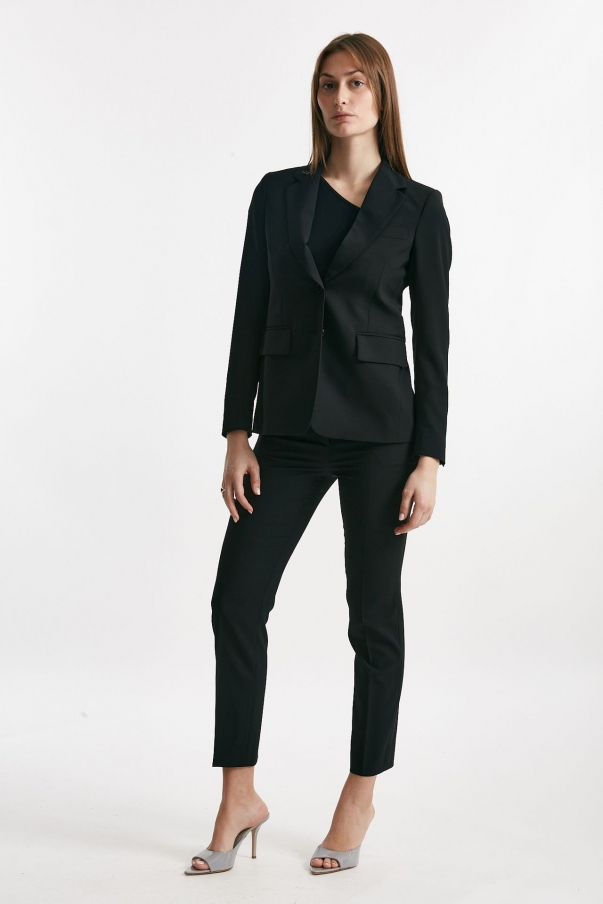 Tailleur in fresco lana nero 