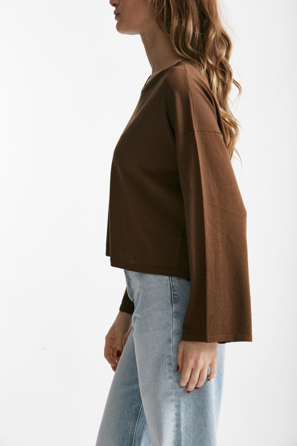 Maglia scatolina marrone