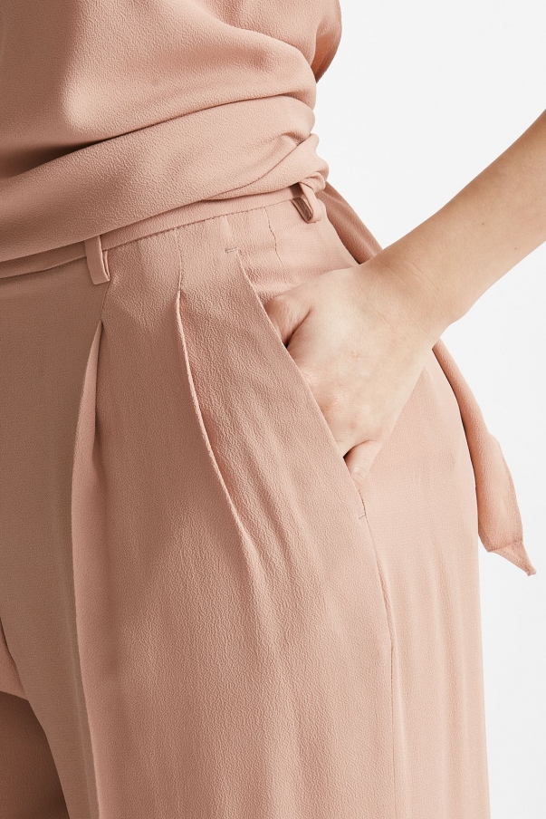 Pantalone fluido ELODIE osa cipria