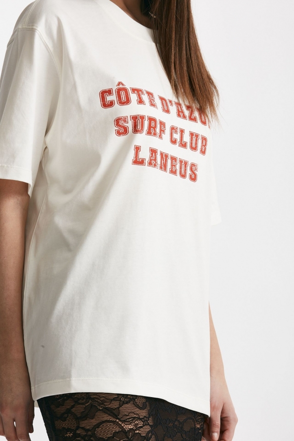 T-shirt over girocollo