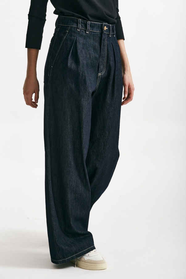 Jeans wide leg PRIAMO vita alta con doppia pinces