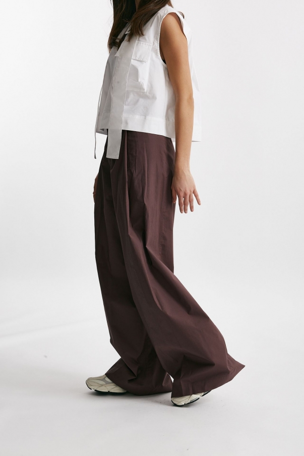 Pantalone ampio PETRA burgundy