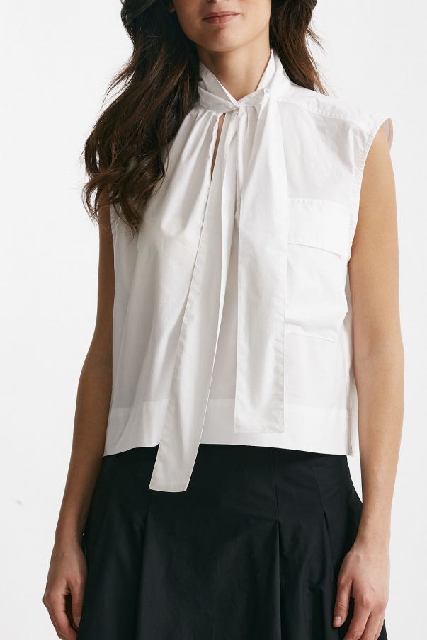Camicia in cotone bianco
