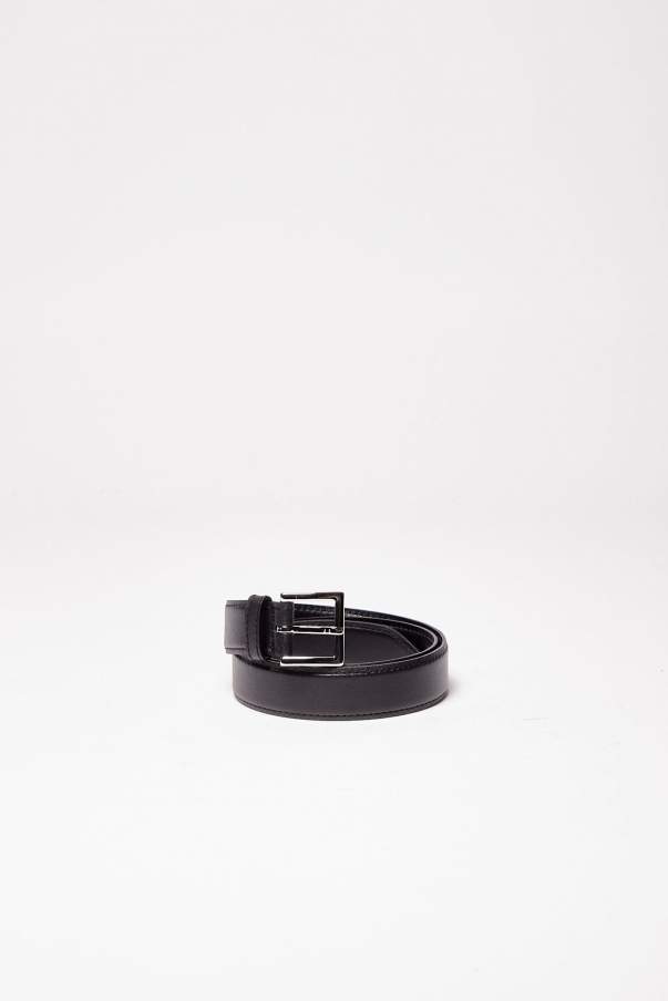 Cintura ORCIANI in pelle liscia nero