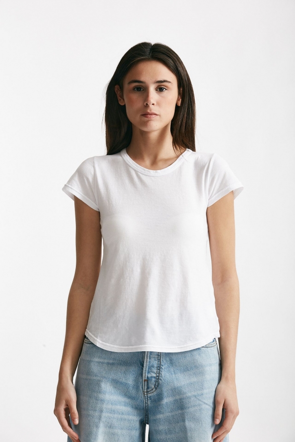 T-shirt basica girocollo bianco