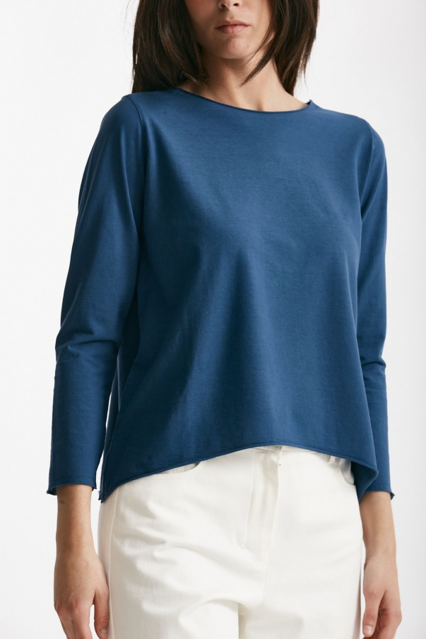 Maglia scatolina blu aperto