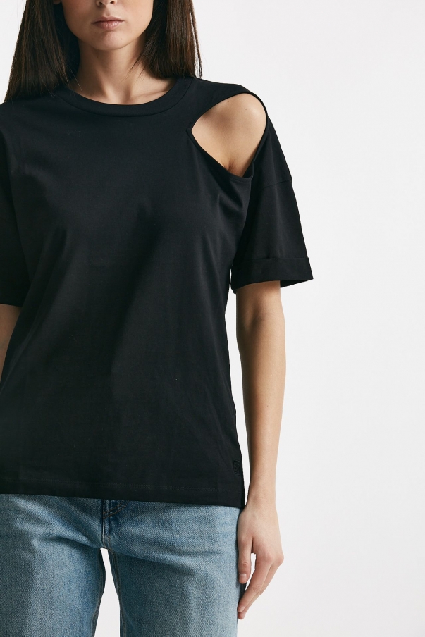 T-shirt cut out nero
