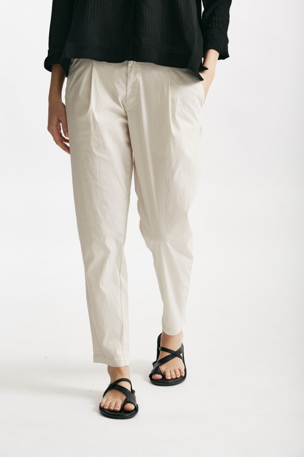 Pantalone loose beige