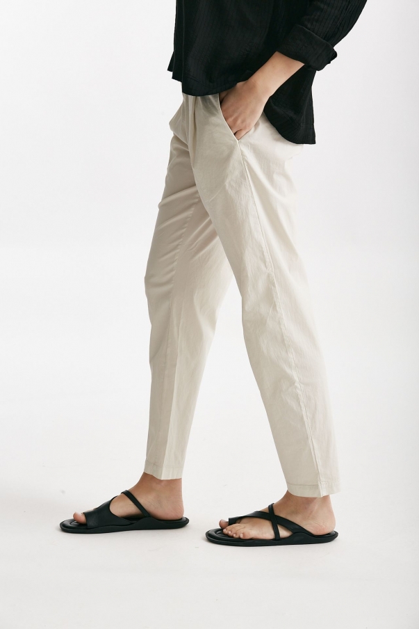 Pantalone loose beige