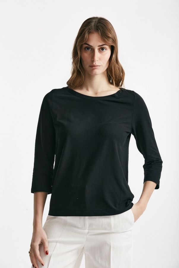 T-shirt basica ice-cotton nero