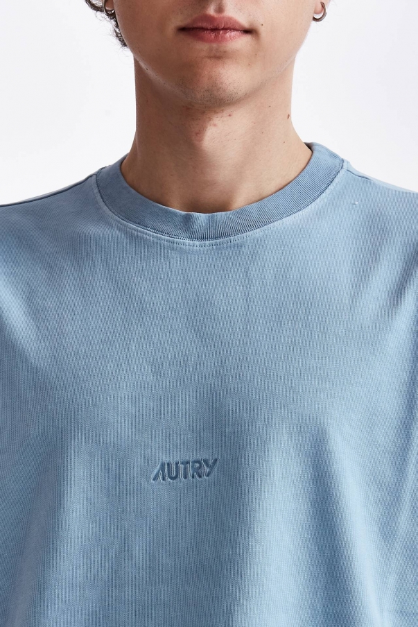 T-shirt in cotone azzurro