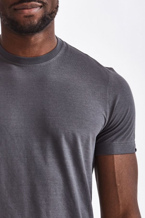T-shirt in cotone grigio