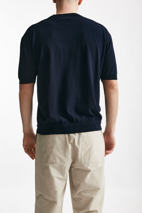 T-shirt in cotone blu