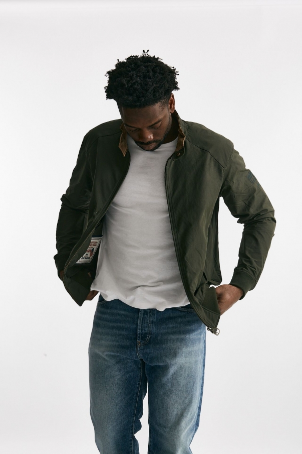 Bomber HARRINGTON RECTIFIER in cotone verde