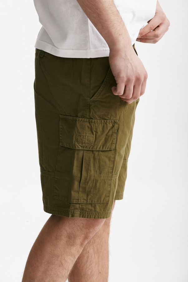 Bermuda in cotone ripstop verde militare