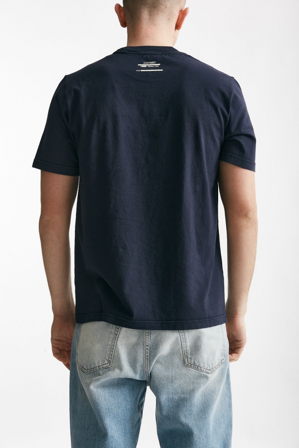 T-shirt in cotone blu