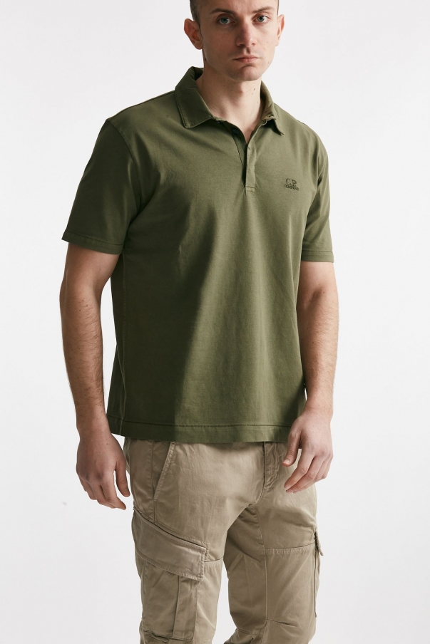 Polo in cotone LOGO POLO verde