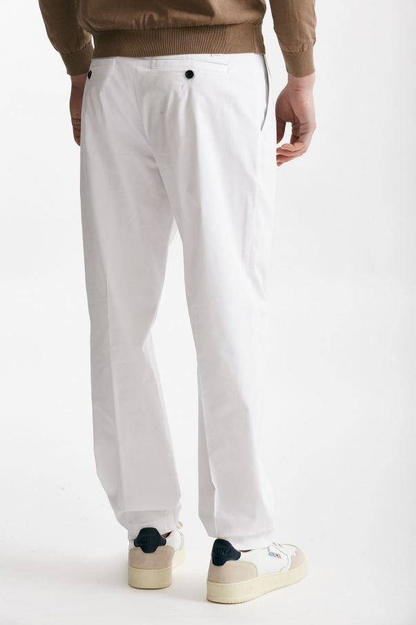 Pantalone in cotone nylon stretch GIN bianco