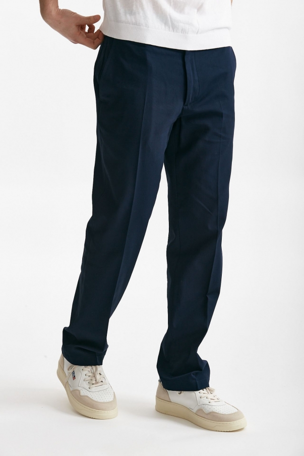 Pantalone in cotone fermo WARREN blu
