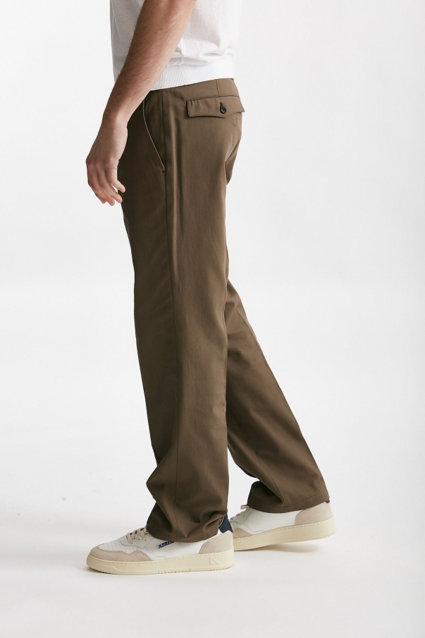 Pantalone in cotone fermo WARREN noce