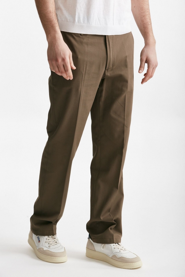 Pantalone in cotone fermo WARREN noce