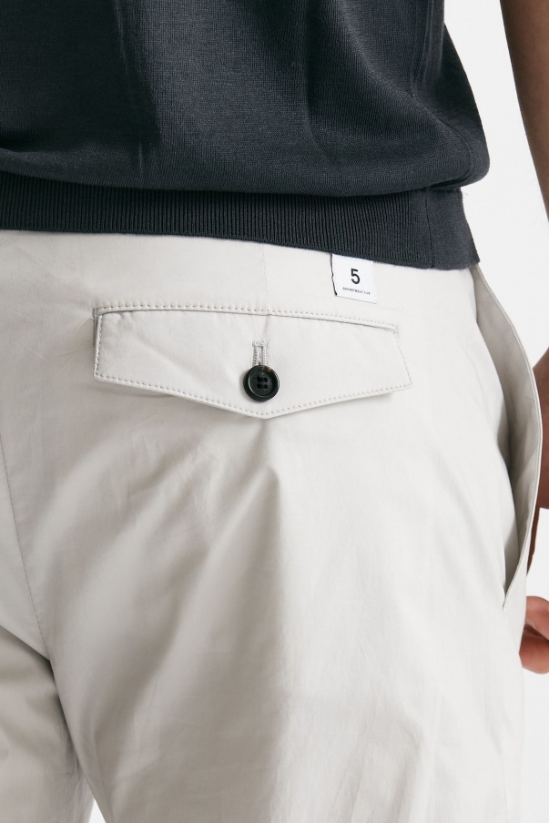 Pantalone in cotone stretch PRINCE PENCES ghiaccio