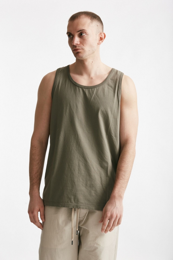 Canotta Logo in cotone militare  