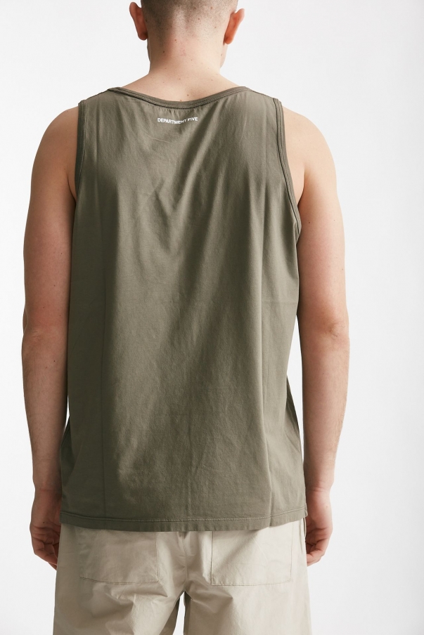 Canotta Logo in cotone militare  