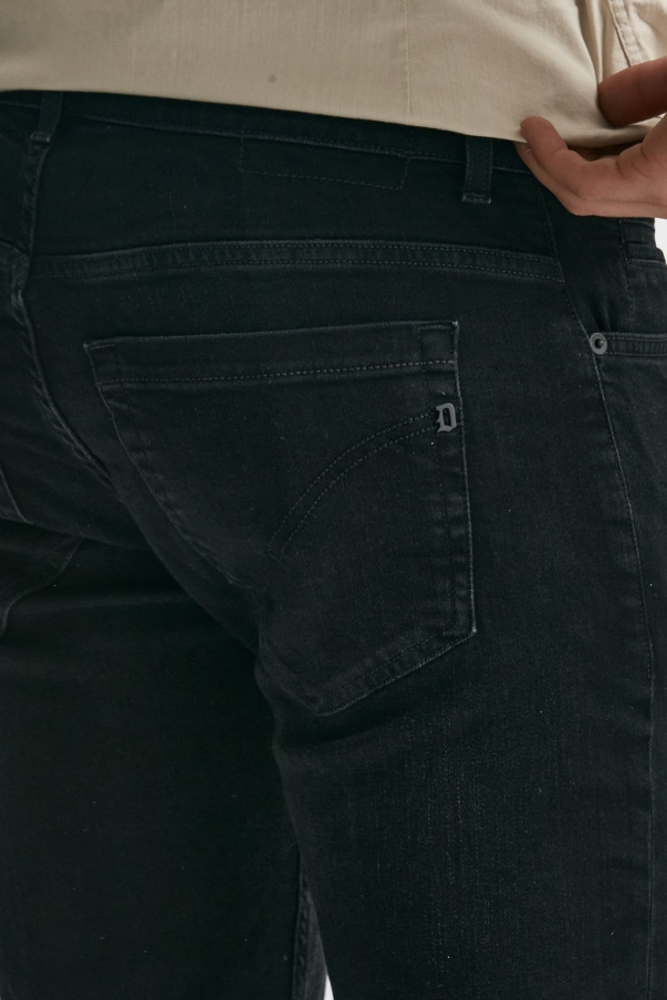 Jeans GEORGE stretch stone washed nero