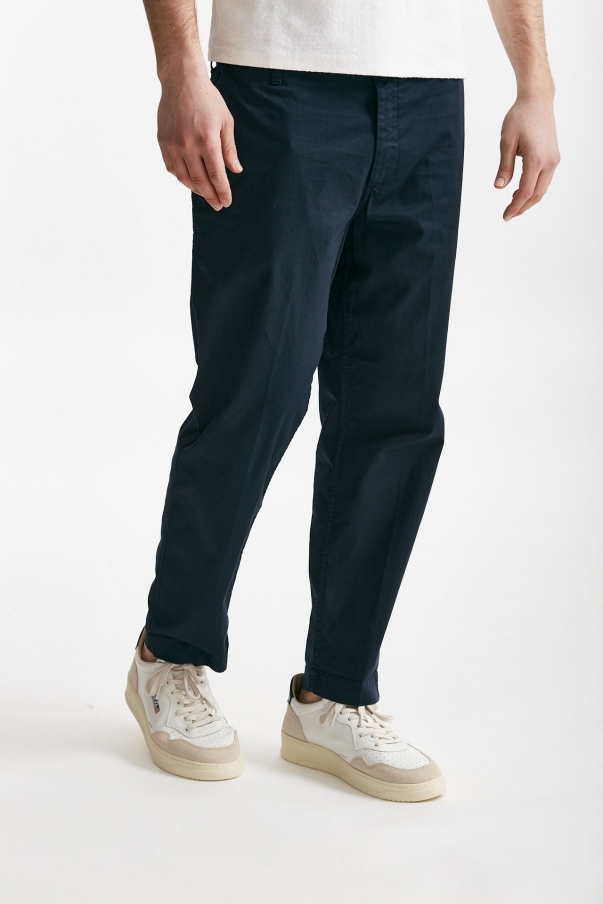 Pantalone in cotone stretch ZYAN blu